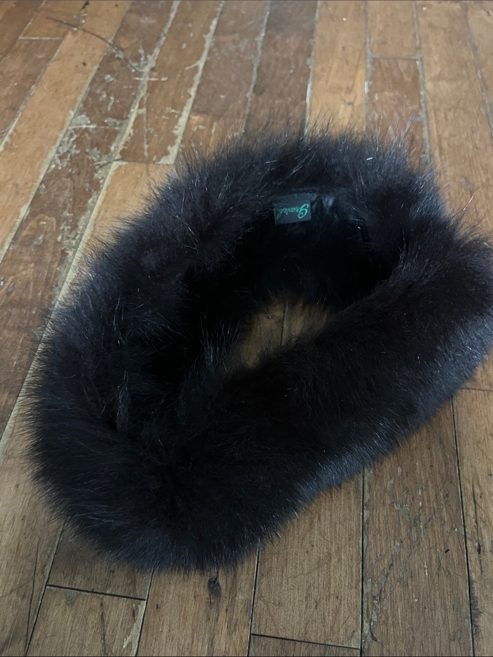 Luxury Black Fur Neck Warmer - Unbranded